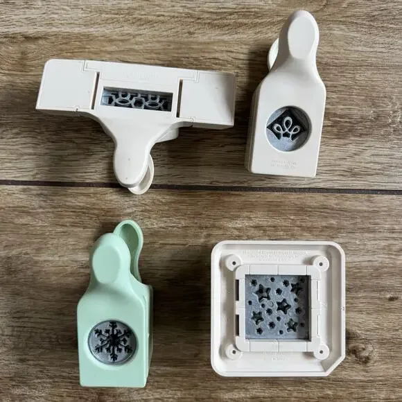 Martha Stewart Paper Punch Edge Corner LOT Crafting Linked Stars Snowflake - Picture 6 of 9